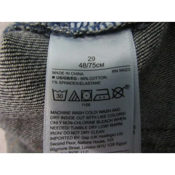 Gap For Good 1969 Women Jeans Size 29 Best Girlfriend Midrise Sandblasted Denim - Picture 4 of 4